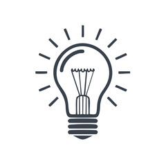 Fototapeta premium Illuminating Innovation: Lightbulb Depiction Symbolizing Ideas, Brightness, and Creative Solutions