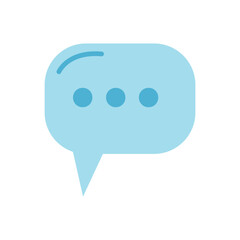 bubble chat   logo icon illustration flat