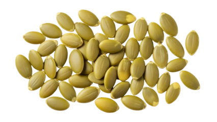 Isolated heap of organic pumpkin seeds, healthy natural food, vegan nutrition ingredient