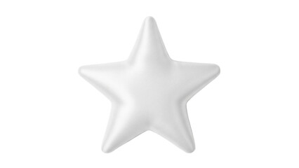 Isolated star shape, shiny form for decoration, symbol of quality, celestial body in heavens