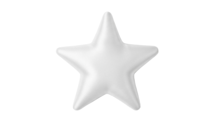 Isolated star shape, shiny form for decoration, symbol of quality, celestial body in heavens