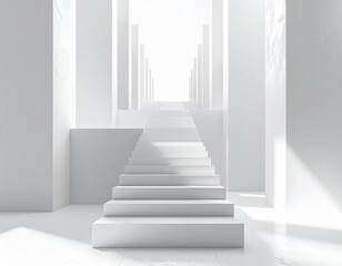 Minimalist Architectural Concept for Career Success and Growth