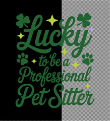 Green vector St Patrick Day background with festive nature leaves and decorative text for celebration design