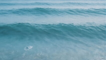 Fototapeta premium Serene Ocean Waves Gentle Turquoise Water Surface Abstract Background.
