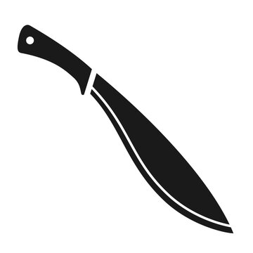 Kukri knife vector icon