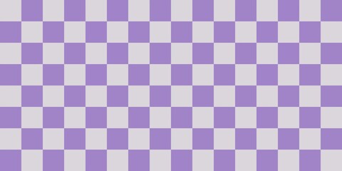 Seamless purple checkerboard pattern with soft pastel squares, creating a minimal and gentle background ideal for wallpapers, textiles, prints, and modern graphic designs.