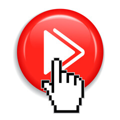 Click to skip glossy web button