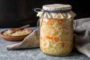 sauerkraut in a jar
