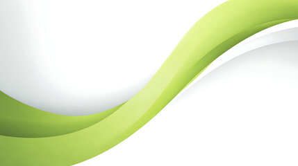 Smooth Green and White Abstract Wave Design background