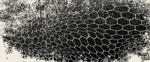 Fishnet pattern, fish net background, soccer goal mesh, vector fishing, football or tennis sport. Seamless ropes and knots pattern with black and white ornament of fish trap, fence grid, gate network © Moh