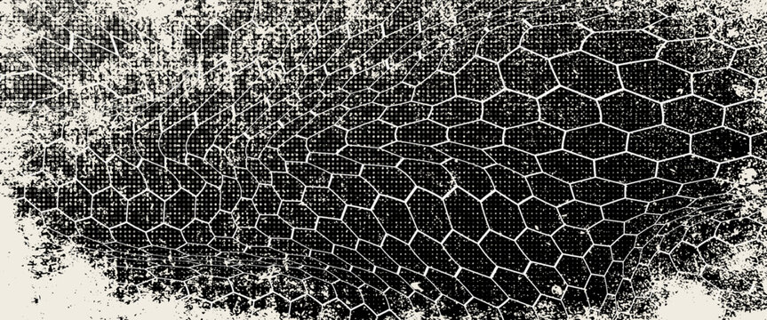 Fishnet pattern, fish net background, soccer goal mesh, vector fishing, football or tennis sport. Seamless ropes and knots pattern with black and white ornament of fish trap, fence grid, gate network