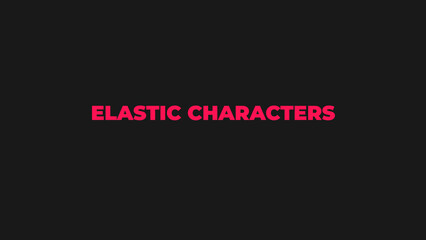 Elastic Characters Text Animation