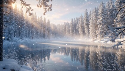 D&eacute;cor f&eacute;&eacute;rique d'hiver