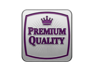 Isolated label of premium quality seal, sticker, emblem for product promotion concept