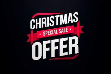 Christmas special sale offer banner design