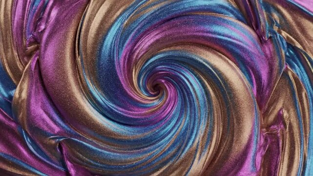 Organic shapes coalescing from a pool of colorful liquid with geometric liquid pattern forming frame effect green screen liquid