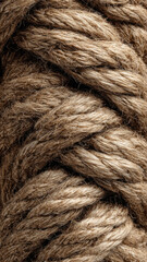 Fototapeta premium Close-up of Brown Braided Rope