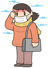 疾患・疾病のイラスト - 風邪・インフルエンザ・体調不良