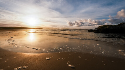 The sand dune slacks after heavy rain at Abberfraw Anglesey