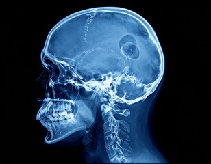 x ray of human skull