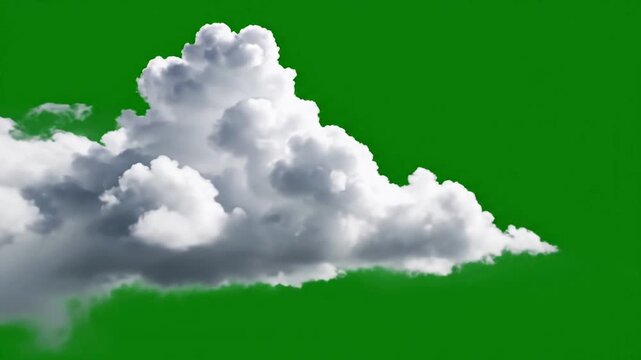 Abstract cloud formations amidst shifting light with slow motion clouds drifting softly on effect green screen cloudscapes style