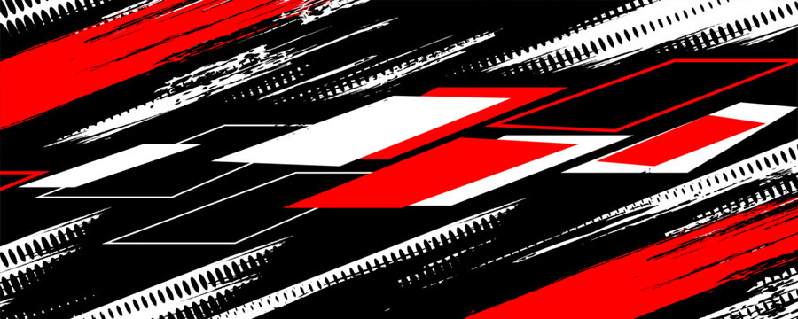 A vector graphic depicting abstract stripe racing designs suitable for vehicle decal wraps, race cars, rally vehicles, adventure themes, and livery designs