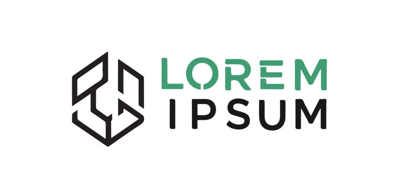 Geometric Symbol Lorem Ipsum Logo Vector