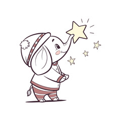 Star Core Minimal Animal  Cute Simple Illustration