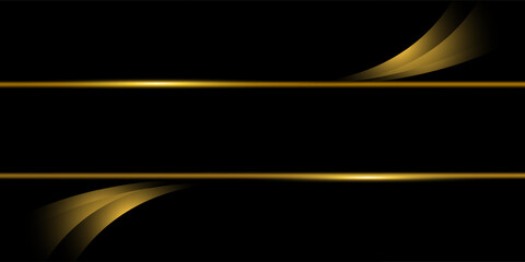 Black and Gold Abstract Luxury Background. Modern Minimal Premium Design Template. Amazing Welcome Invite. Grand Celebration Banner for Birthday and Anniversary. Elegant Decorative