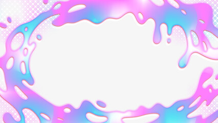 グラデーションの液体フレーム背景