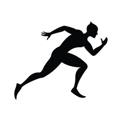 Athletic Sprint Motion Showing Power Speed And Competitive Drive Line Art Vector illustration