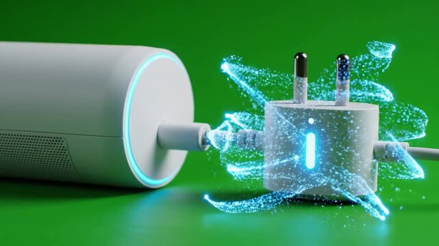Smart home devices sync together with smart plug in hallway: hub effect videos Mission Smart Home Devices V4 (real life environments)