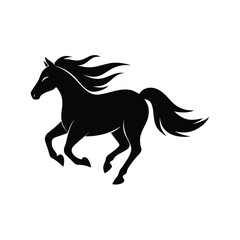 Fast Horse In Motion Showing Energy Strength And Wild Spirit Line Art Vector illustration