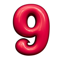 Alphabet, Number and Symbol 3D render Luminous Lime Digital Powerup 