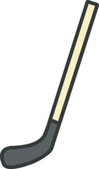 Vector illustration of a modern golf club, clean design ideal for sports graphics, training materials, and athletic branding.