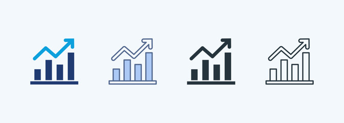 Chart Multiple Style Icon Collection