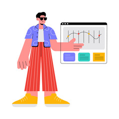 Graph Test PNG image on Transparent Background.