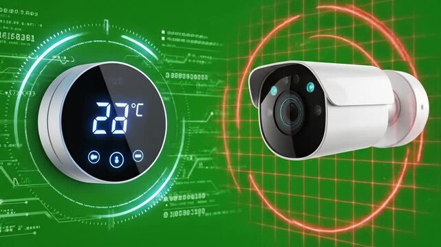 Automated temperature control in office with smart IR blaster in entryway: effect videos Mission Smart Home Devices (real life