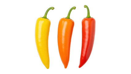 Isolated Colorful Peppers Arrangement Vibrant Produce for Fresh Cooking Spicy Vegan Food