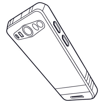Modern smartphone with multiple cameras