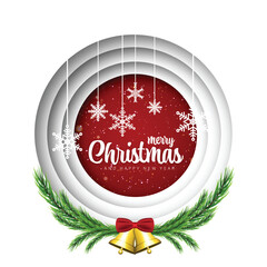 Christmas and New Year with vector illustrations.