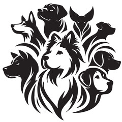 The Shape of a Good Dog  or dog silhouette