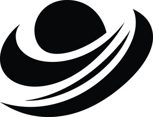 Saturn planet logo © Farhan