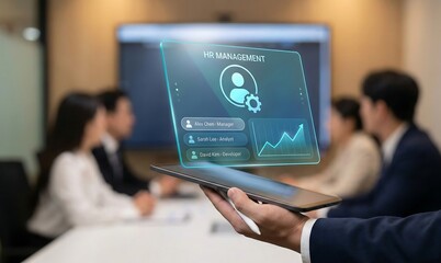 Digital user management and profile identity holographic interface