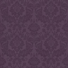 Purple Damask Fabric Texture