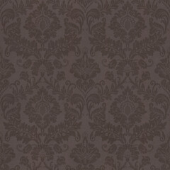 Brown Damask Fabric Texture