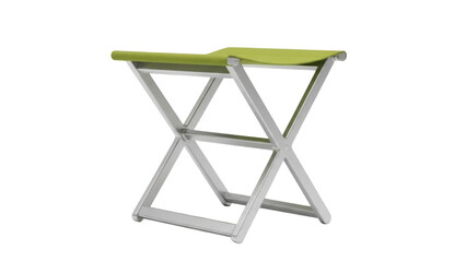 Isolated folding stool for indoor or outdoor living, lightweight, durable, and convenient