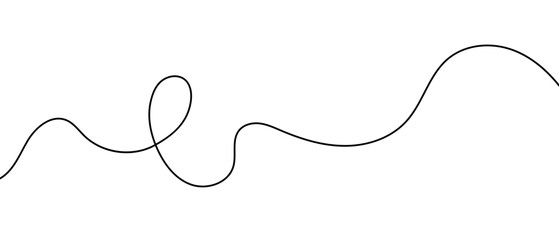 Doodle vector abstract line, simple hand drawn illustration, decorative linework