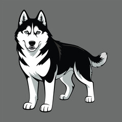 vector image of a dog