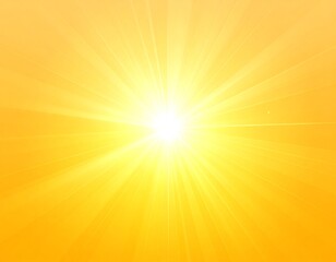 Obraz premium Radiating bright light emanates outward in sun-like bursts of yellow and white against a subtle gradation backdrop